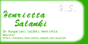 henrietta salanki business card