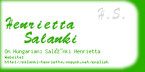 henrietta salanki business card